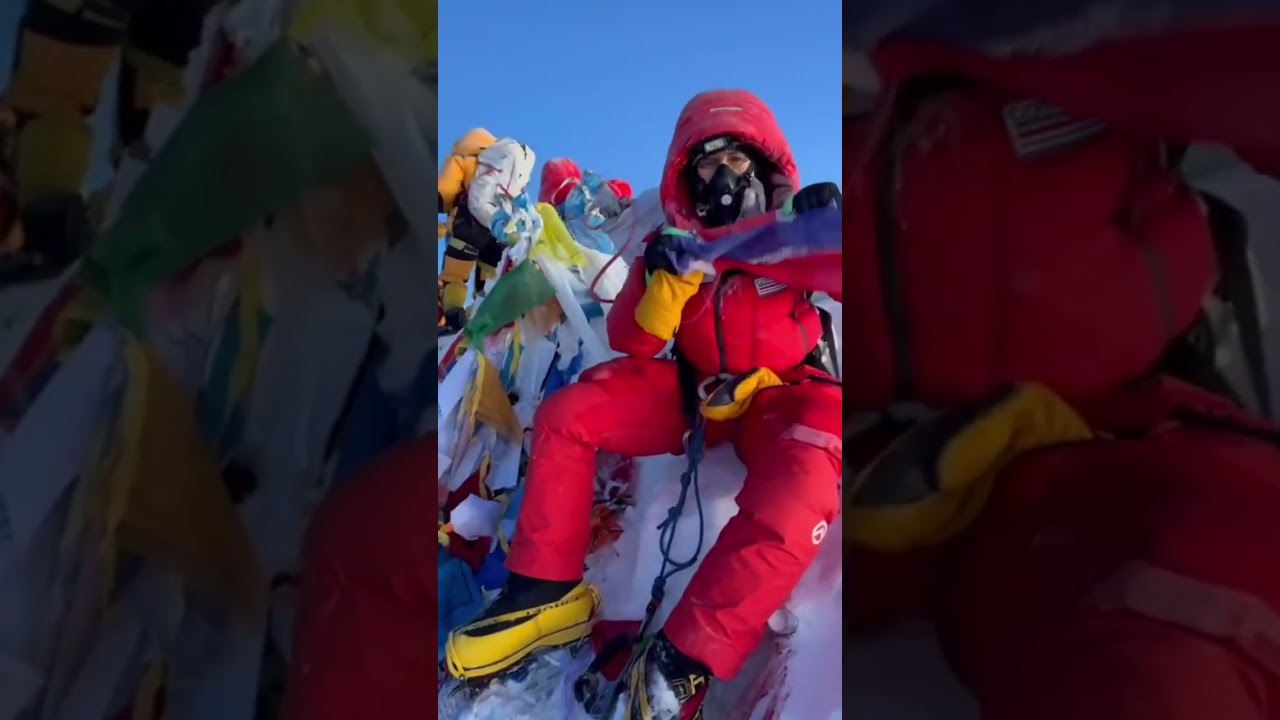 Ligia Madrigal luce bandera de Costa Rica en cima del Everest