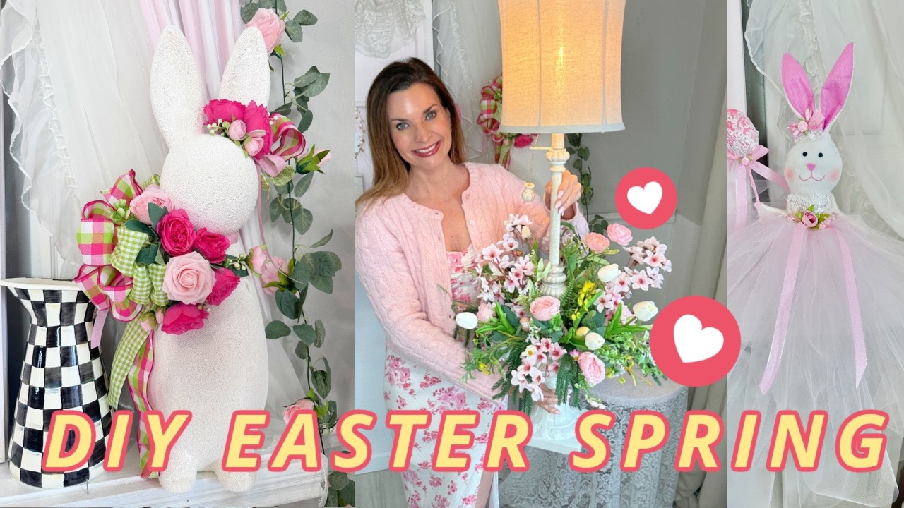 🎀🐰NEW! DIY Budget Friendly EASTER SPRING DECOR CRAFTS WREATH🌷I Love Spring ep 6 Olivia Romantic Home