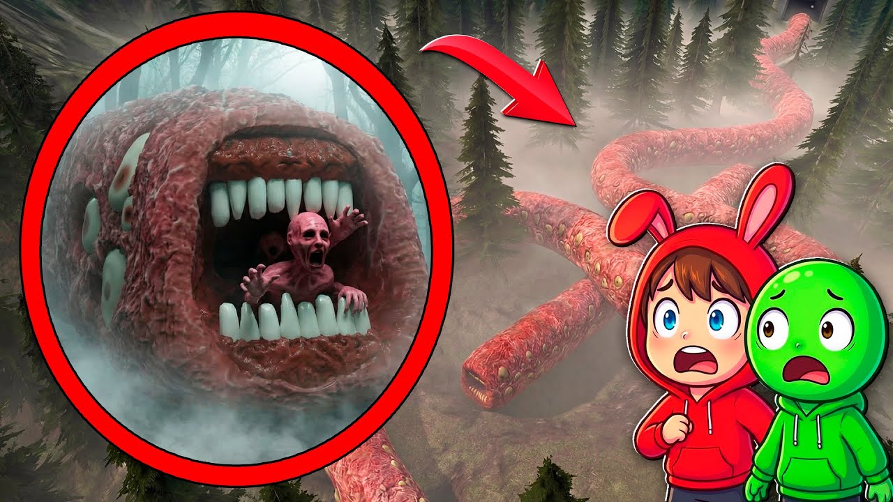 JJ and Mikey CATCHES GIANT TRAIN EATER in FOREST in REAL LIFE in Garry's Mod!