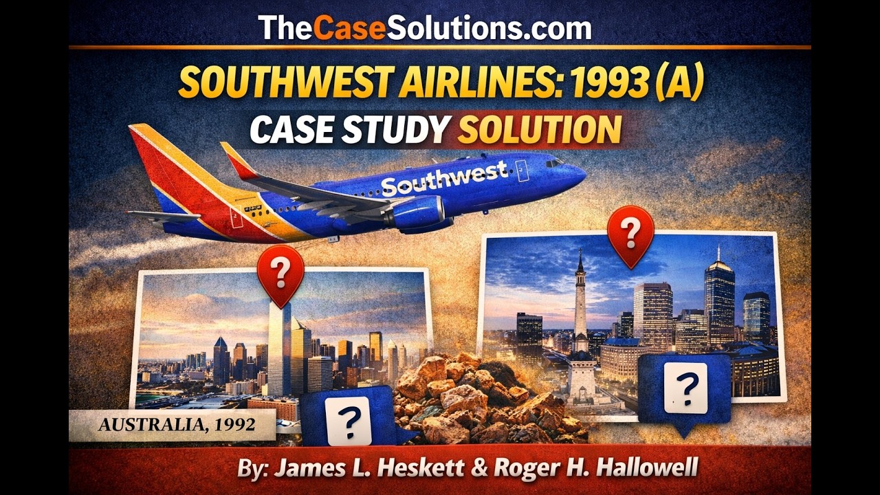 Southwest Airlines: 1993 (A) Case Study Solution | Strategy, Operations & Route Expansion Analysis