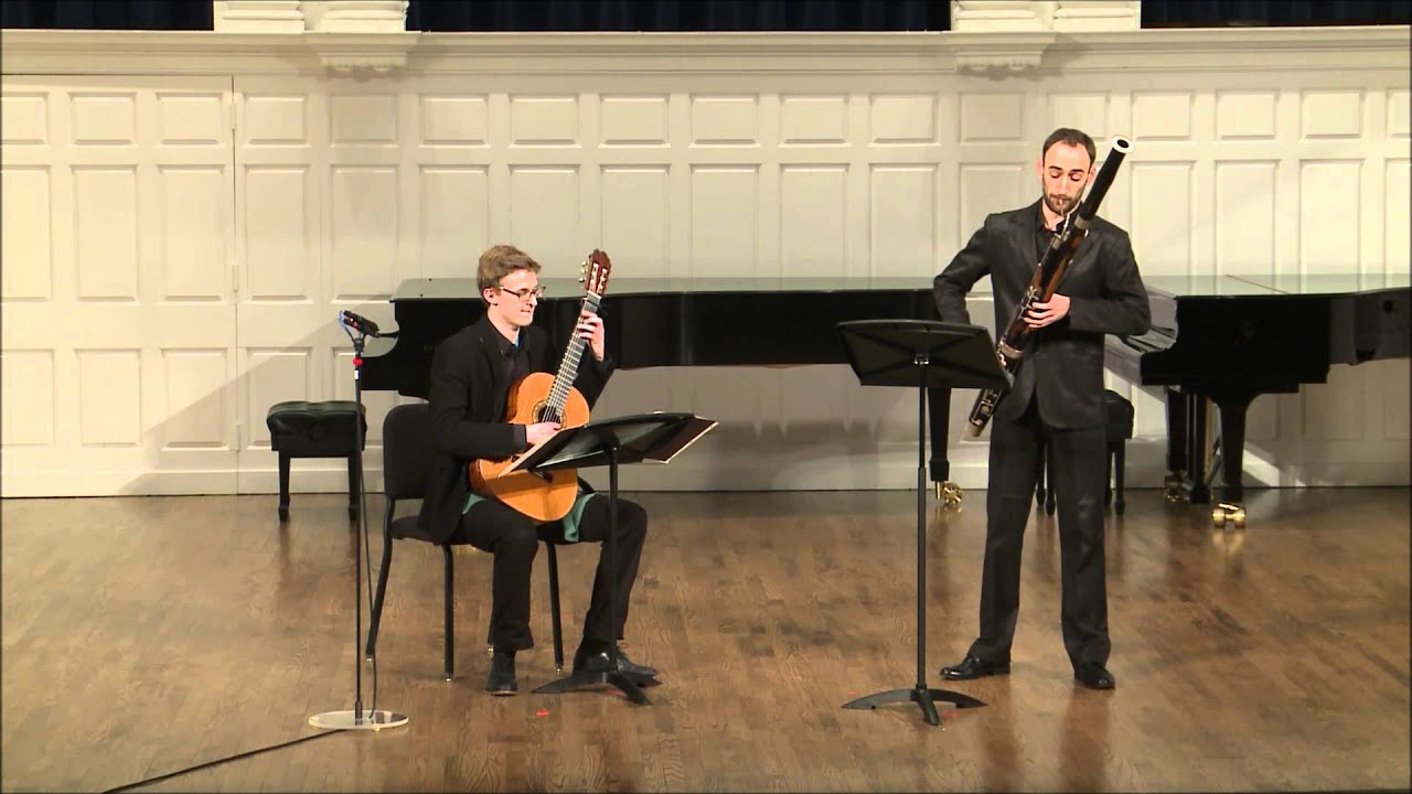 Bassoon and Guitar - G. P. Telemann Sonata in F minor - Ian Tuski and Bogdan Dumitriu
