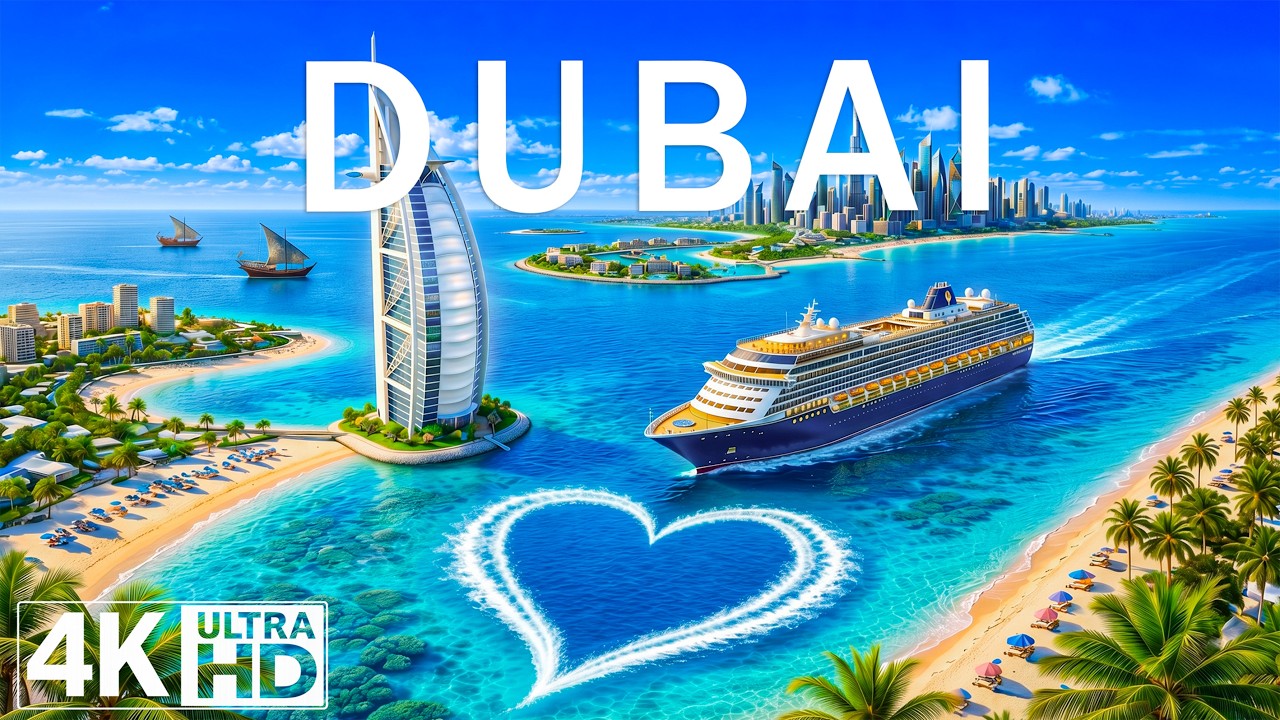 Dubai 4K 🇦🇪 Aerial Views of Iconic Skyscrapers & Desert Landscapes &ndash; Deep House Chill