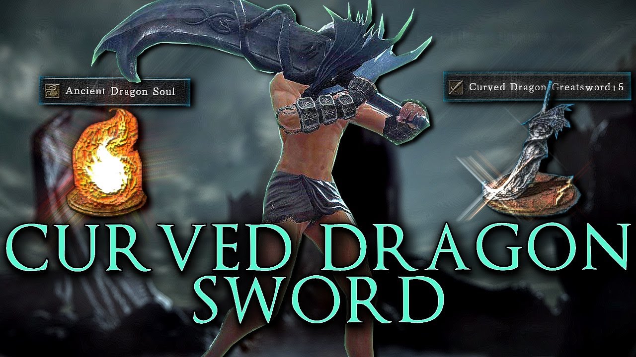 The Curved Dragon Sword in Dark Souls 2 is A LOT of FUN!