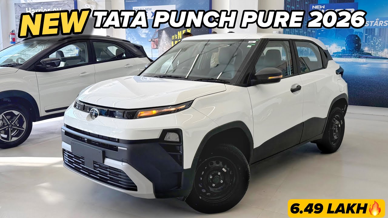 2026 New Tata Punch Pure Detailed Walkaround Review🔥| Second Base Variant✅ | Price & Features | 