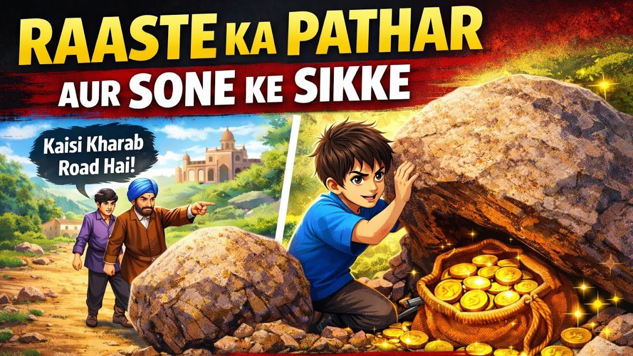 Raste ka pathar🪨ya inaam...💰#animestory #motivational#lifelesson 