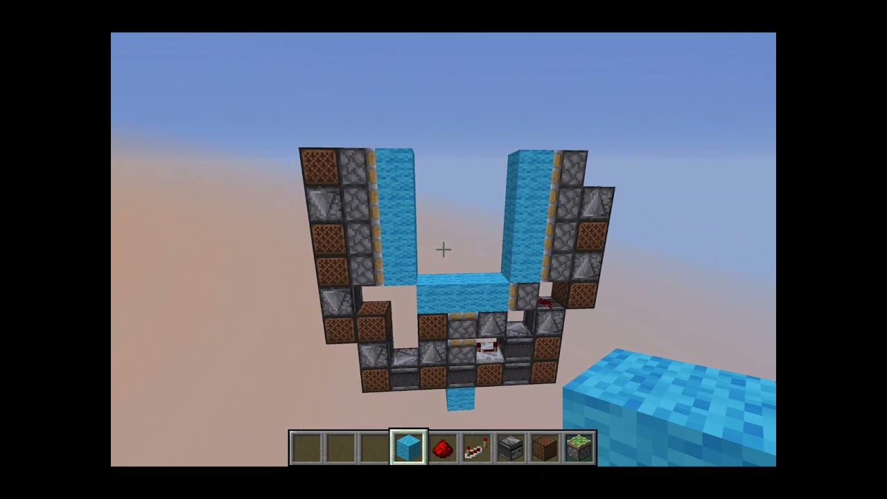 3x4 Minecraft Piston Door Tutorial