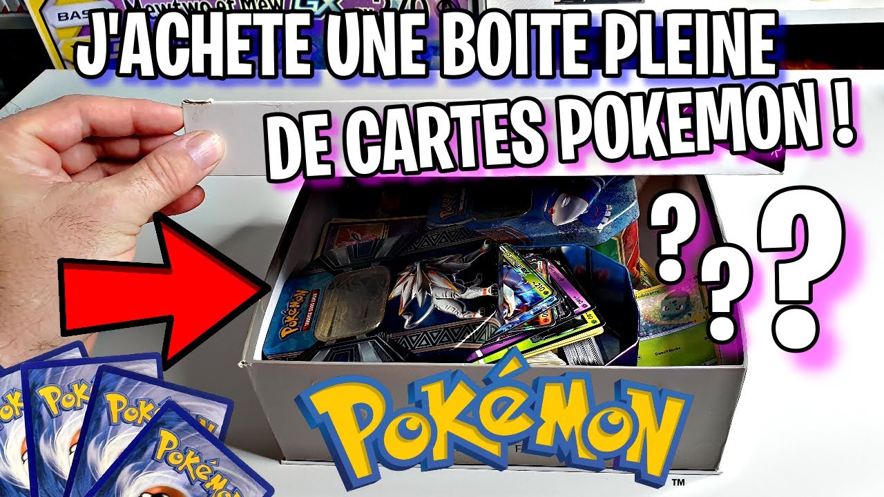 J'achète une boite pleine de cartes pokemon en vide greniers !