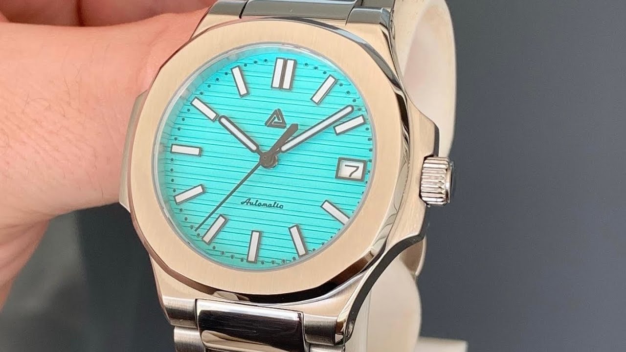 Seiko-Naut Tiffany Blue 36mm-40mm! Lucius Atelier Nautilus Style Parts Review