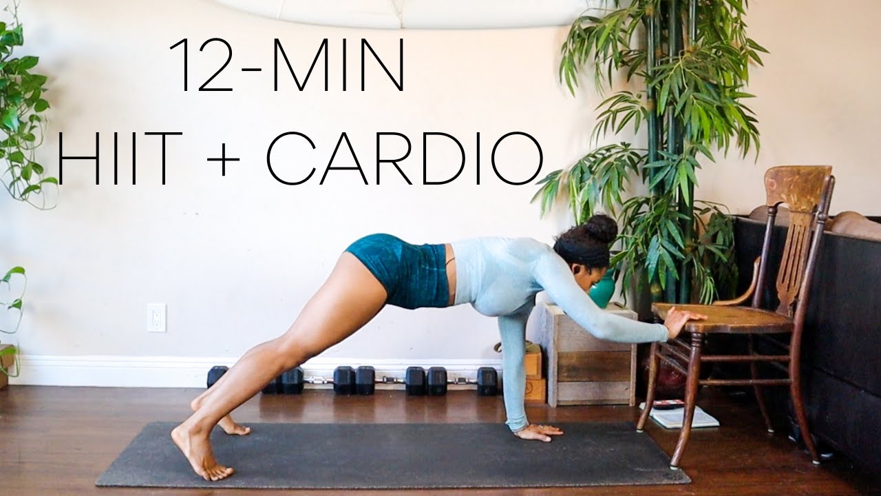 12-MIN HIIT/CARDIO | CHAIR WORKOUT