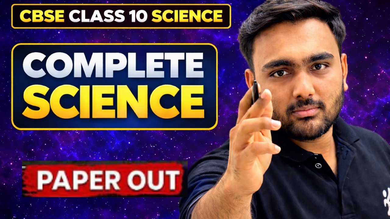 CBSE Class 10 Science Boards 2025-26 | Complete Revision + Sample Paper Discussion🔥 by Ansh Sir