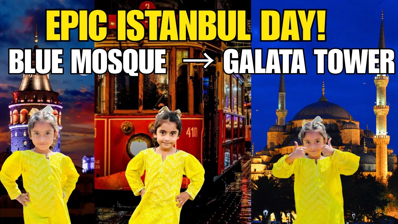 ✅ Exploring Istanbul in One Day! Blue Mosque, Taksim Square & Galata Tower Walking Tour