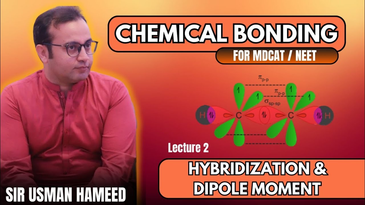 LEC.#02: CHEMICAL BONDING||HYBRIDIZATION & DIPOLE MOMENT||MEDEXEL LIVE CLASS 