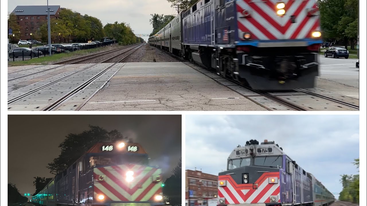 The Complete Metra Morning Rush Hour At Park Ridge On October 13, 2023