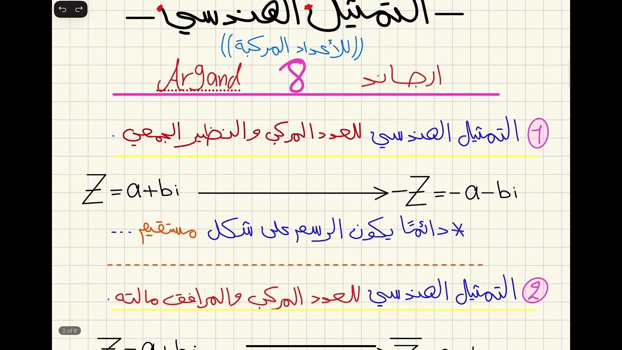 مراجعة أشكال ارجاند + وزاريات مهمة ||