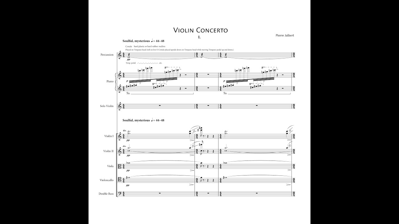 Pierre Jalbert - Violin Concerto (2017)