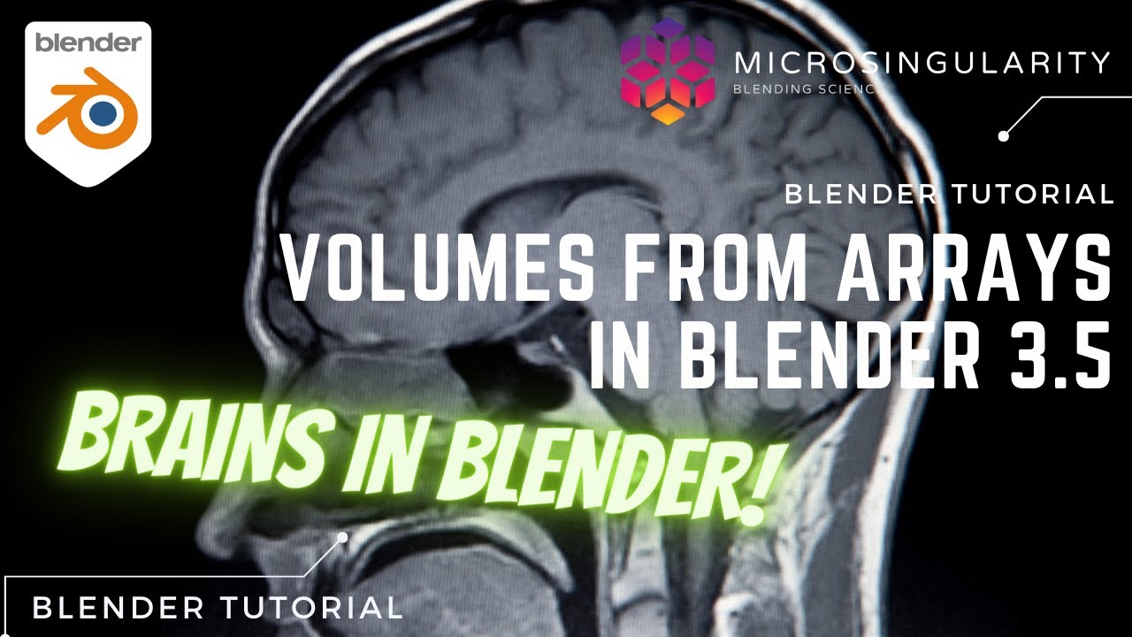 How to Import 3D Arrays as Volumes in Blender 3.5 - Blender Tutorial