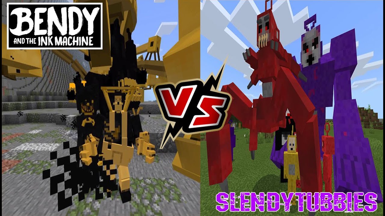 Bendy and the Ink Machine VS Slendytubbies (Minecraft PE)