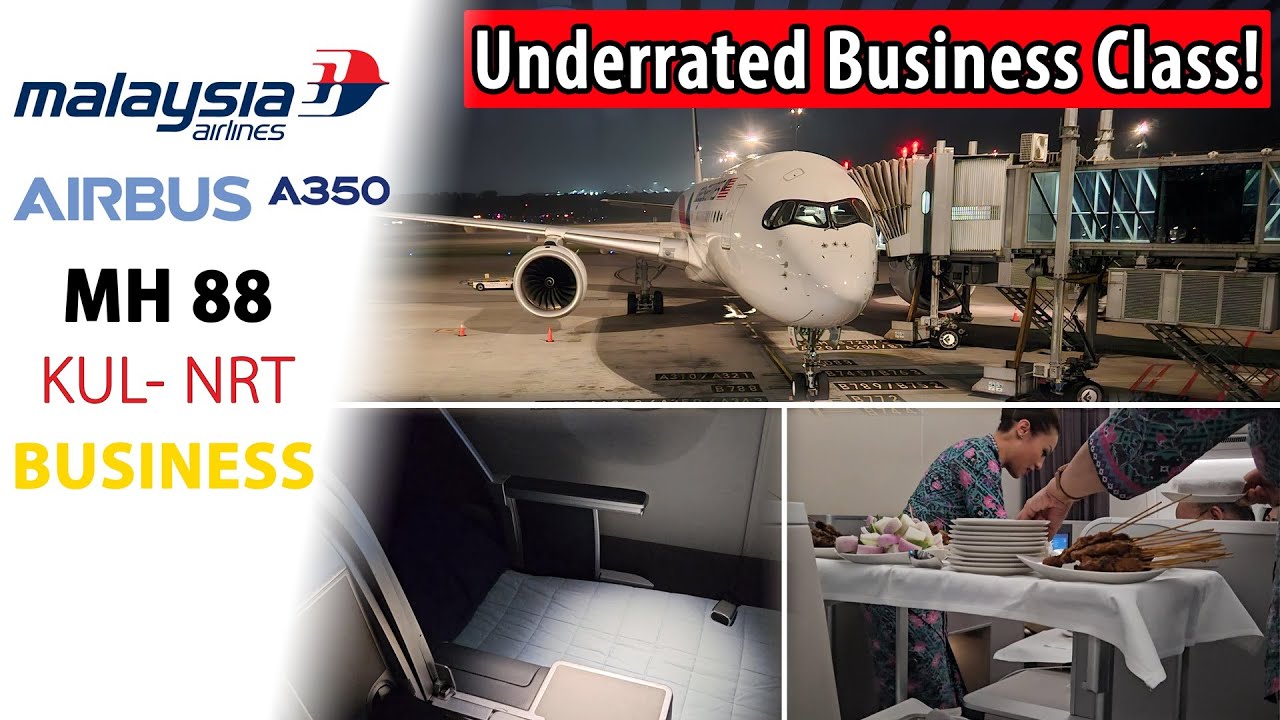 Malaysia Airlines A350-900 STUNNING Business Class | 🇲🇾 Kuala Lumpur to 🇯🇵 Tokyo (Narita)