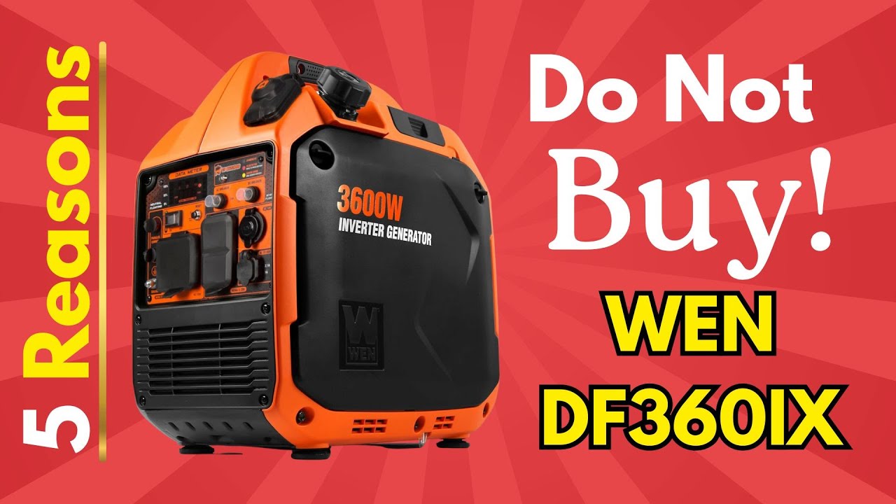 Don&rsquo;t Buy the WEN DF360IX Lightweight Portable Inverter Generator Review Before Watching This!
