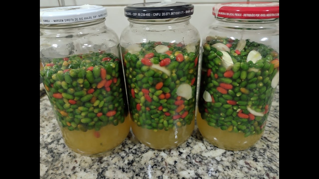 COMO FAZER PIMENTA EM CONSERVA (CUMARI OU CAMBARI) l RECEITAS DA LIA