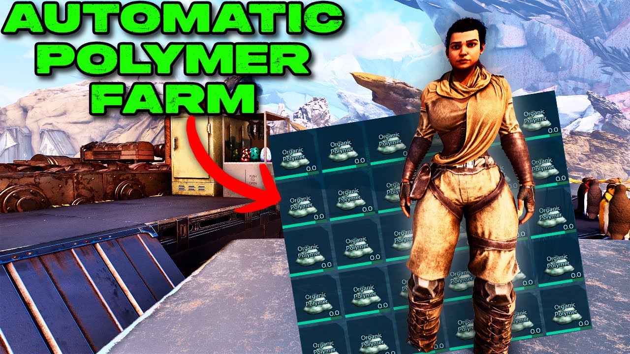 AUTOMATIC POLYMER Farm Guide In Ark Survival Ascended!!! How To Get 1000s of Polymer whenever!!!
