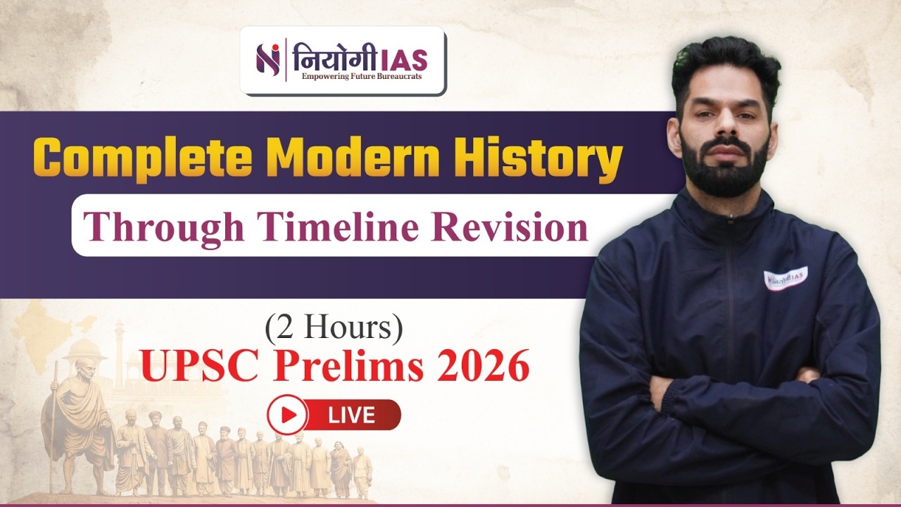 Complete Modern History through timeline revision | UPSC Prelims 2026 | Niyogi IAS