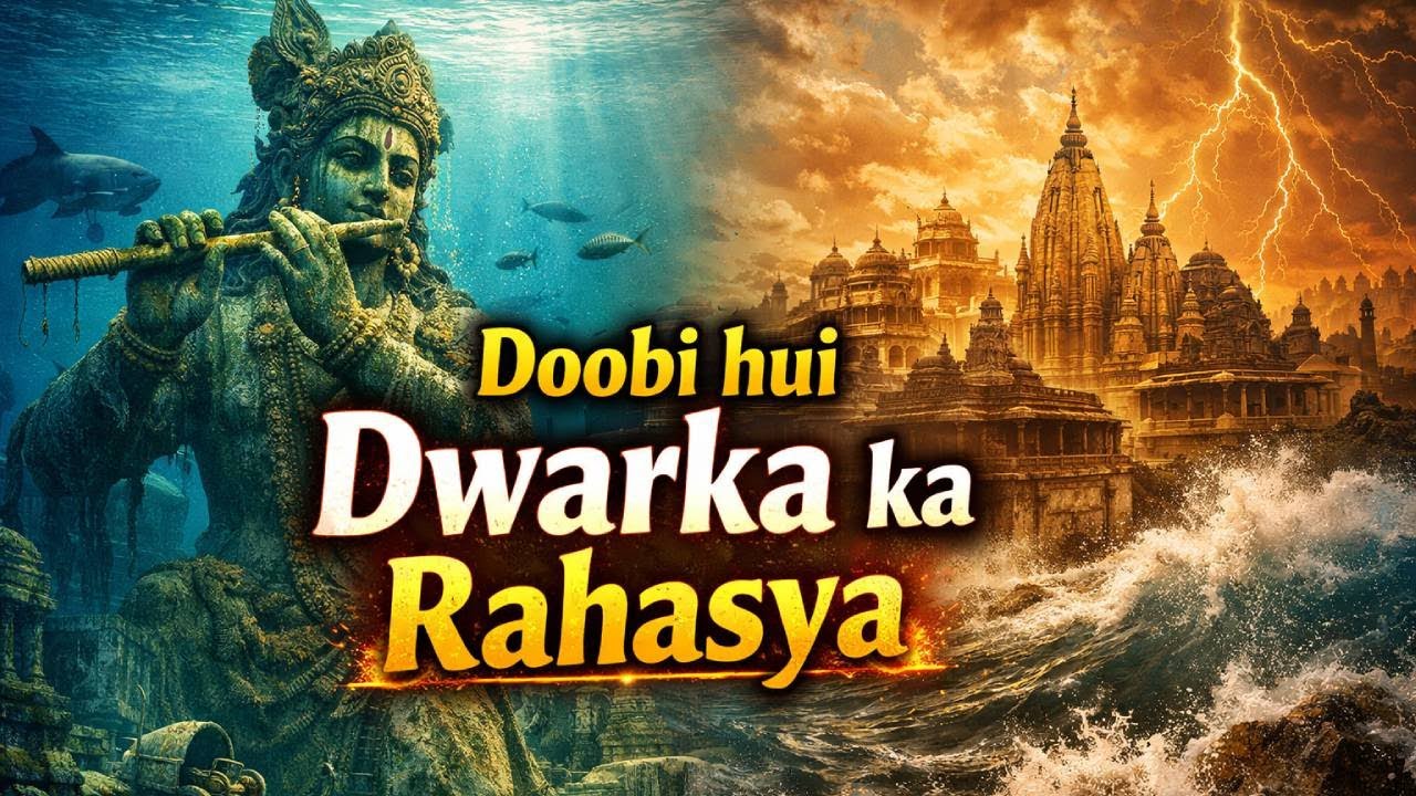 Doobi Hui Dwarka ka Rahasya 🌊 | Krishna ki Lost Golden City Sach Me Mili? #krishna #dwarka