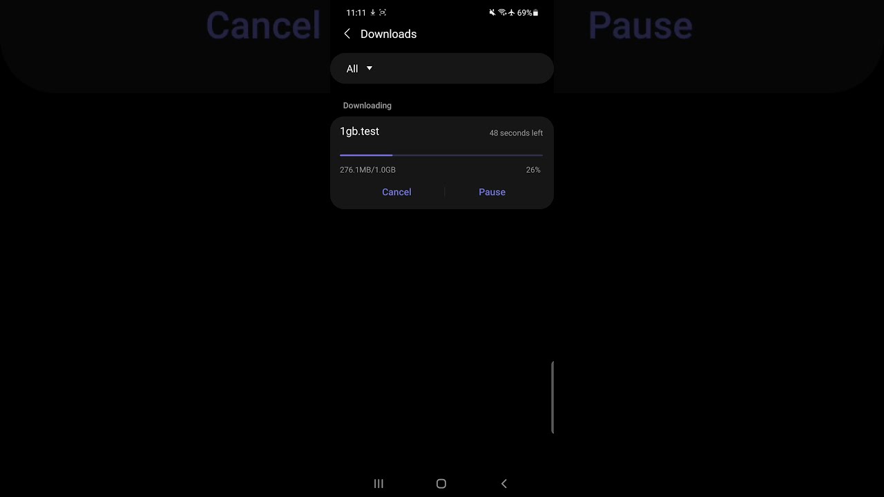Jio Fiber Wifi 5ghz 1GB file download test #jio #jiofiber