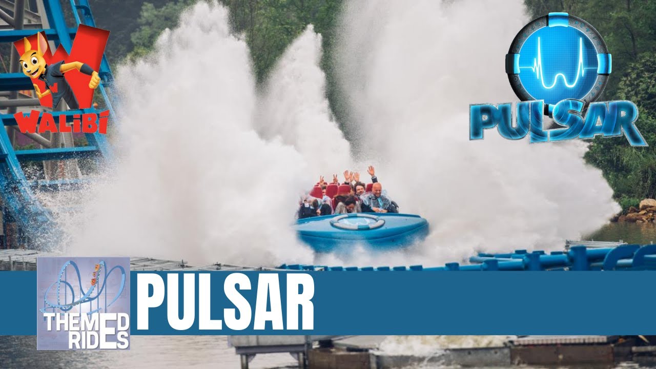 Walibi Belgium Pulsar - Mack Rides Power Splash - Themed Rides - Onride - POV - Launch water coaster