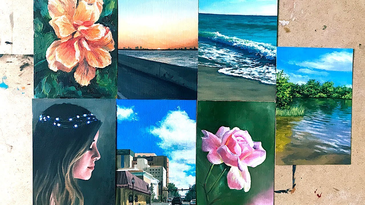 Oiltober Week 1 | New oil painting every day of the month!