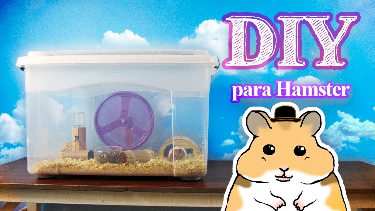 DIY Gaiola para Hamster com Caixa Organizadora