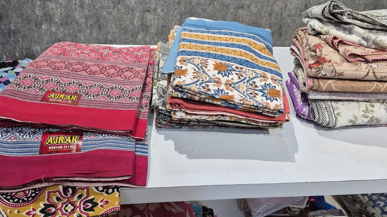 Ajrakh Jaipuri Premium Bedhseets & Dohar Last Stock 🌹 Reasonable price Fast colors 🔥 Rohtak 