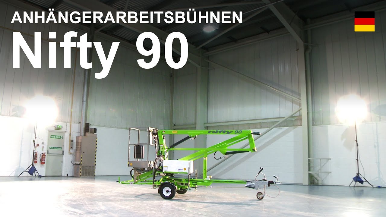 Nifty 90 Produktvideo | Anh&auml;ngerarbeitsb&uuml;hnen von Niftylift