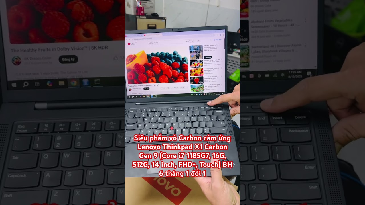 Si&ecirc;u phẩm vỏ Carbon cảm ứng Thinkpad X1 Carbon Gen 9 (Core i7 1185G7, 16G, 512G, 14&rdquo;, FHD+, Touch)