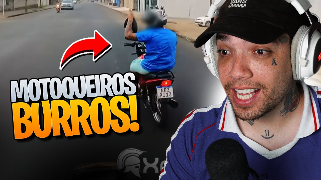 motoqueiros burros fugindo da policia