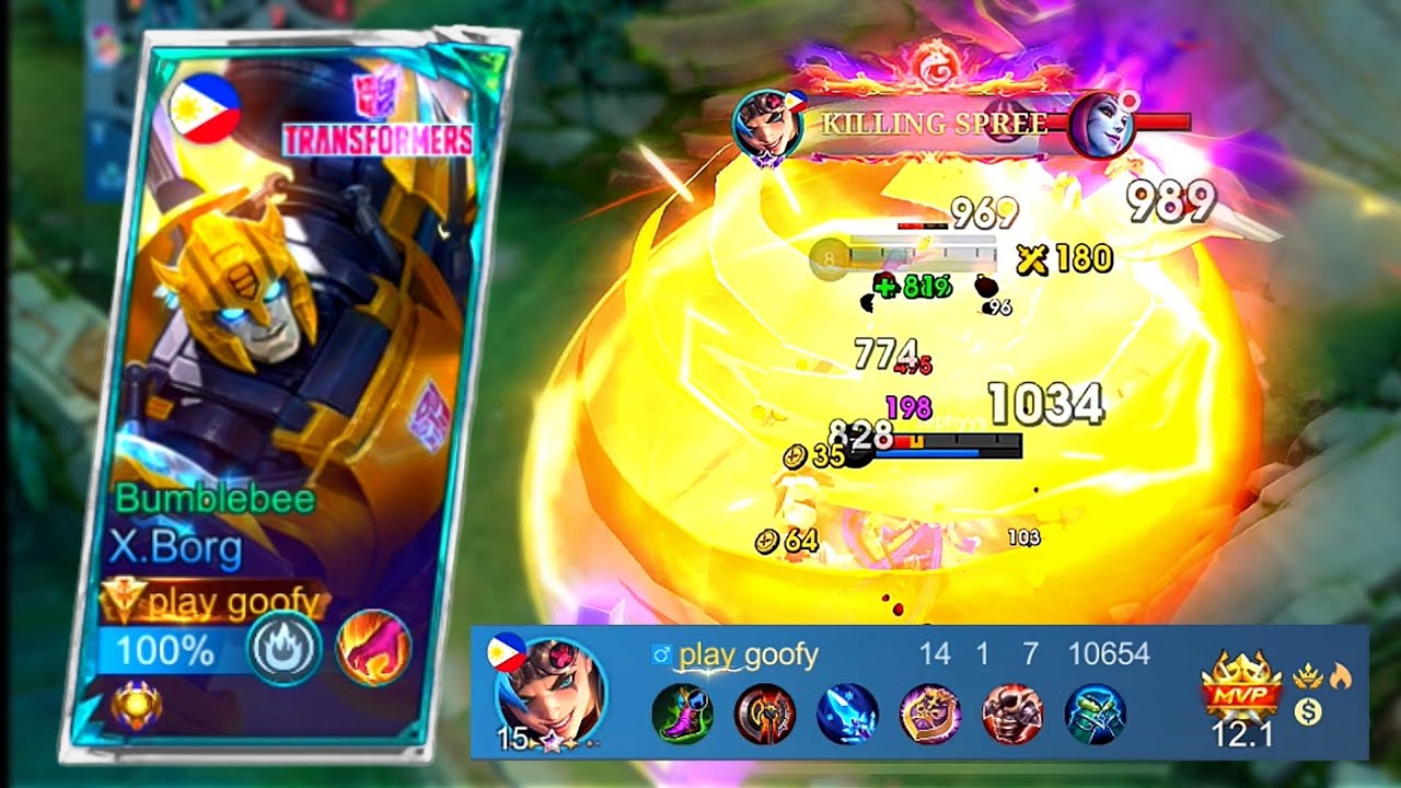X.Borg core? Let's go!!! Bumble bee skin gameplay, MPV