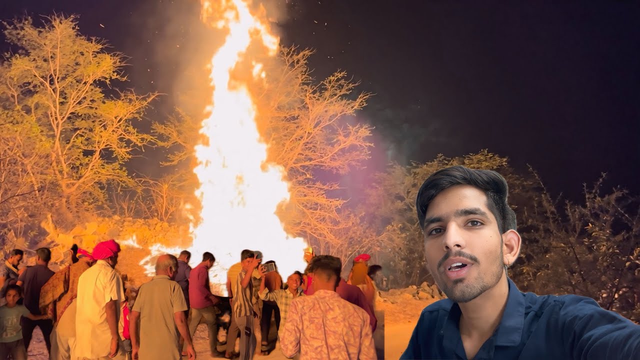 Holika Dahan dekhne aa gye 🥰 || #prakashrajputvlogs #holi 