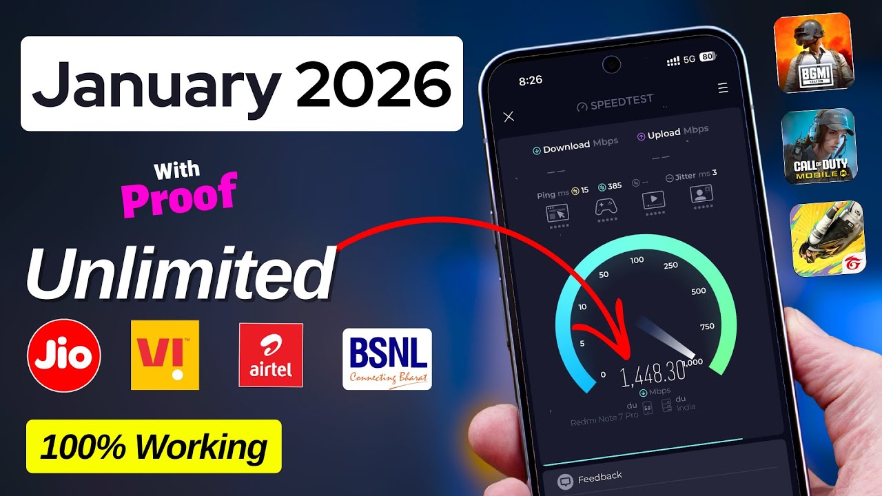 January 2026 New APN Settings Get 1440Mb 4G Speed | Jio APN Settings | Airtel APN Settings | Vi APN