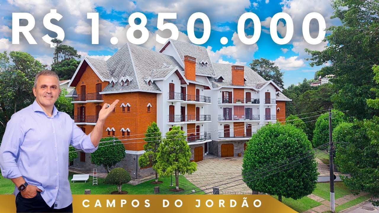 More ou invista no coração do Capivari: apartamento com 4 suítes em Campos do Jordão!!!