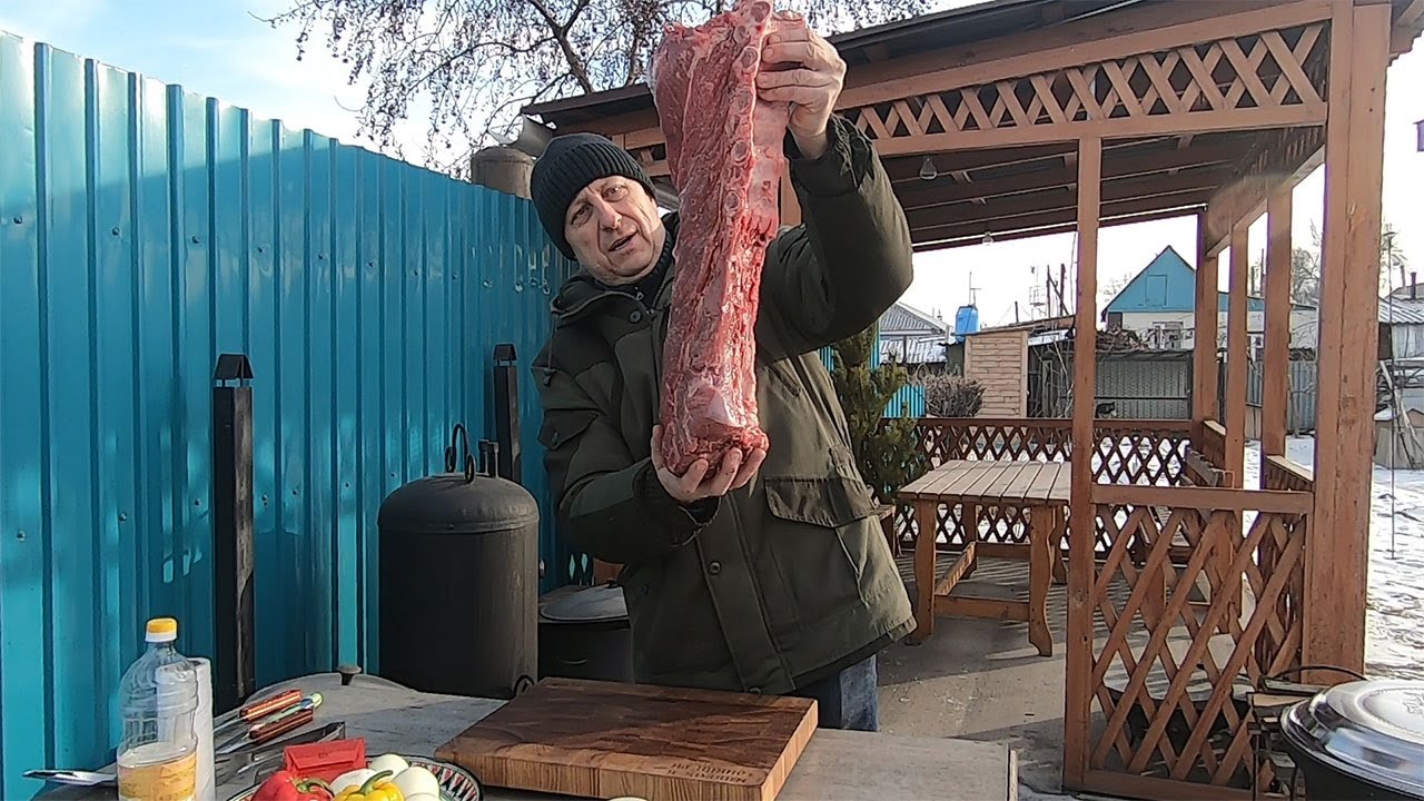 ЧИСТО МУЖСКОЕ ПРИГОТОВЛЕНИЕ МЯСА.ГОВЯДИНА НА САДЖЕ