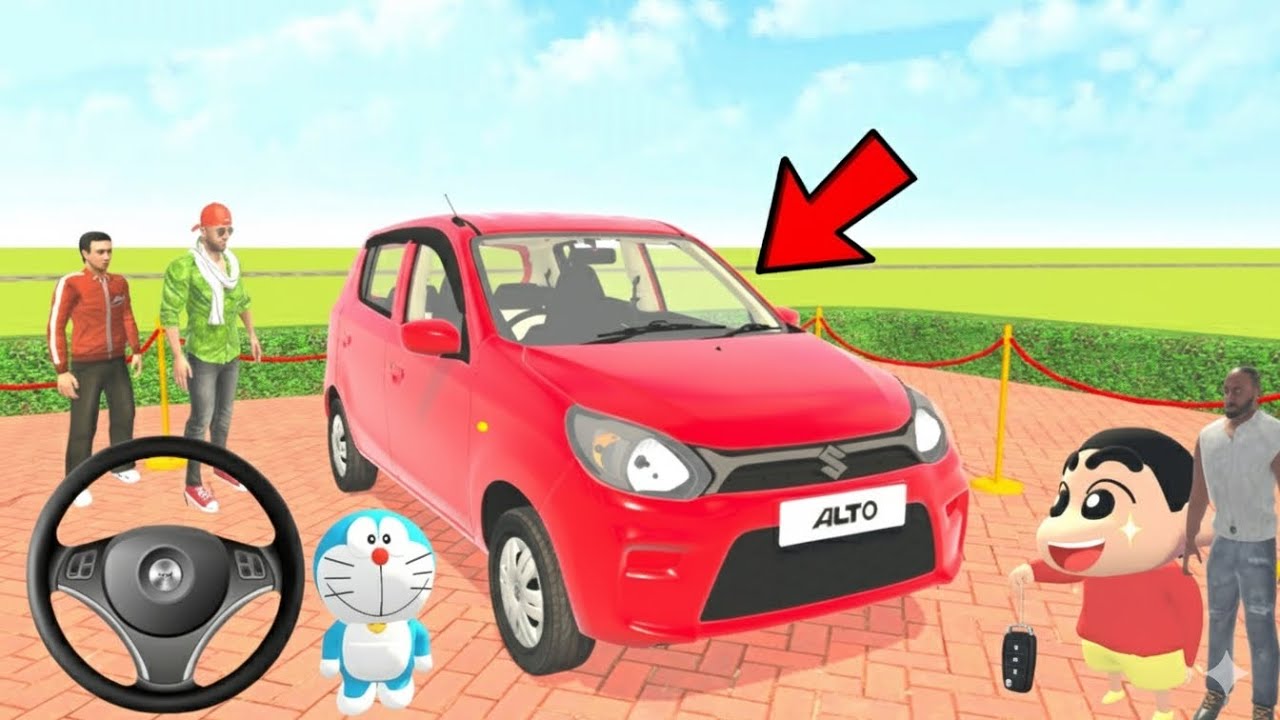 Franklin and sinchan purchase New Alto Car 🚗 in Indian Theft auto simulator 