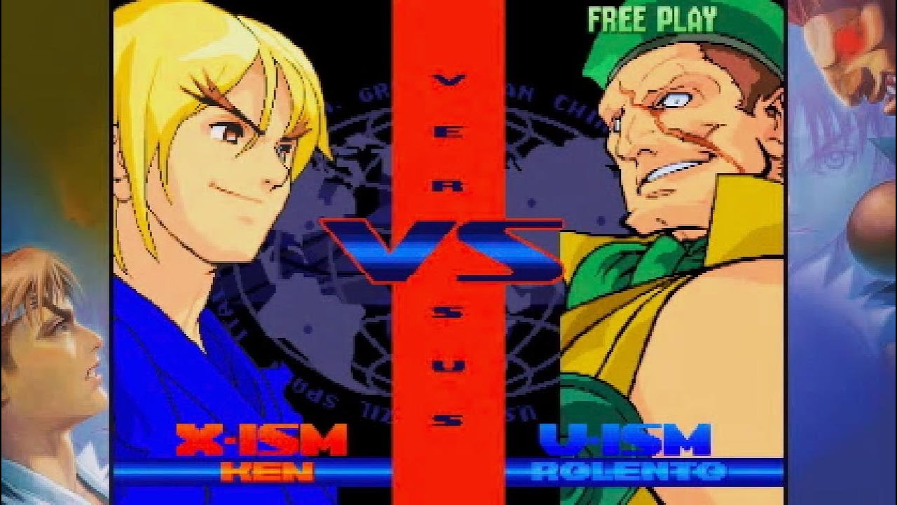 Ken vs Rolento (MAX DIFFICULTY) Street Fighter Alpha 3
