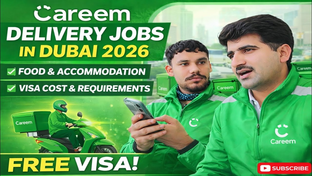 Careem Delivery Jobs in Dubai 🇦🇪 2026 | Salary, Food, Accommodation, Visa Cost & Requirements  Keeta