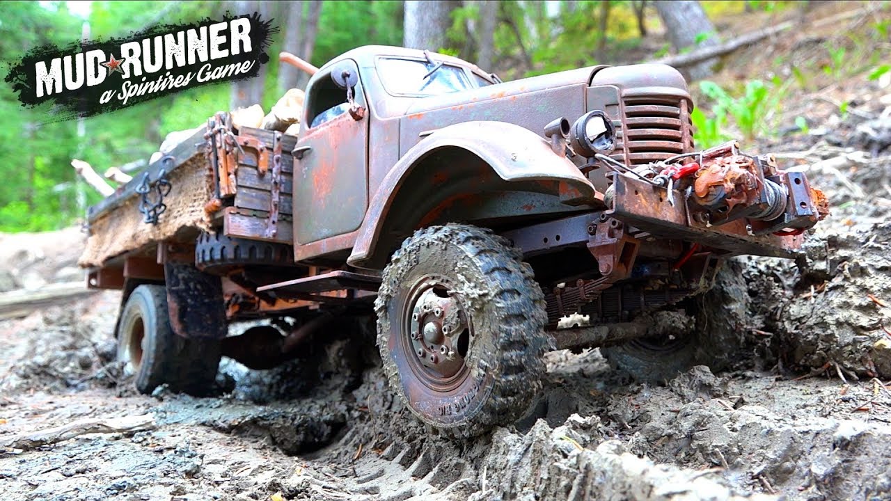 MUD ✮ RUNNER - a SPiNTiRES PARODY: MUDViLLE 2WD Open Differential KR11 Log Haul | RC ADVENTURES