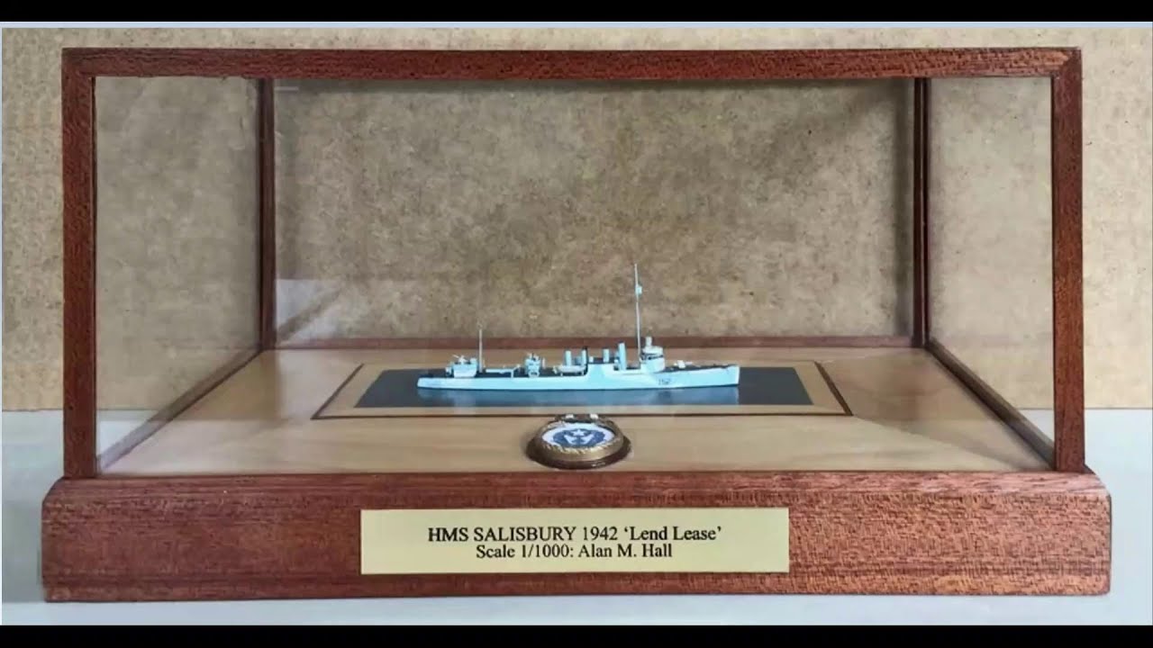 The construction of four ship models at scales between 1:2400 and 1:1000