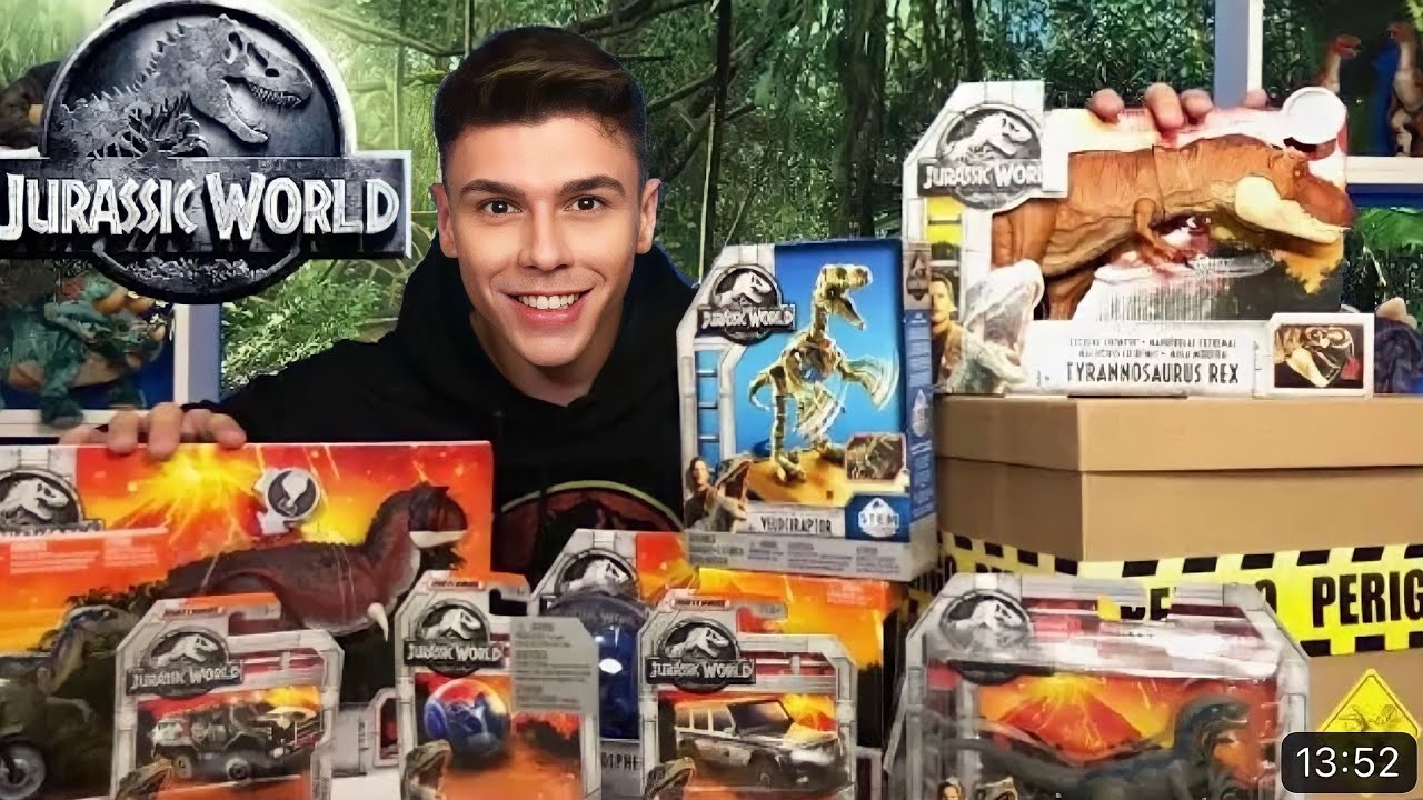 NOVIDADE JURASSIC WORLD 2 REINO AMEA&Ccedil;ADO MATTEL PETER TOYS