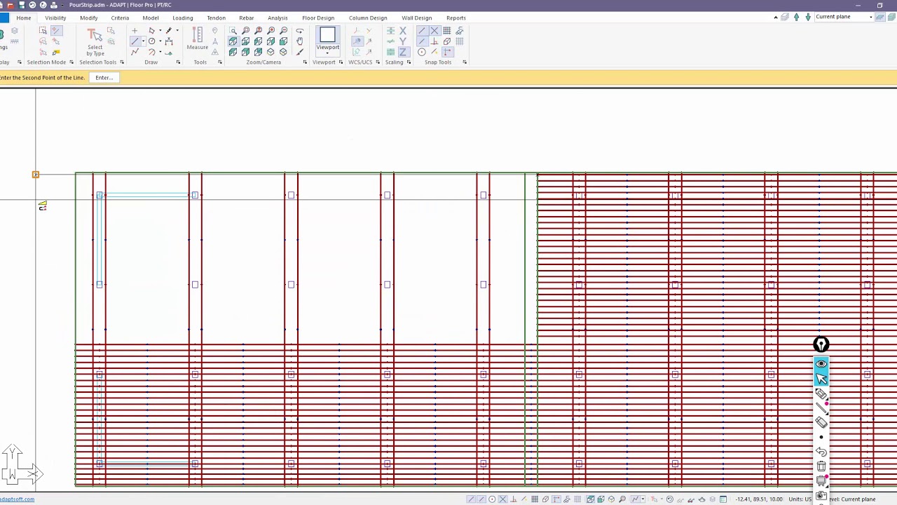 Consideration of Pour Strips in ADAPT-Builder