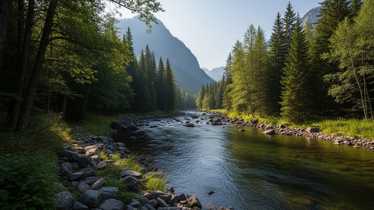 River Ambience for Sleep and Stress Relief to Calm Mind and Nervous System | For Deep Relaxation