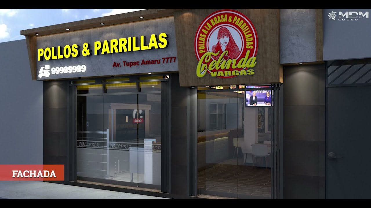 DISEÑO 3D - POLLERÍA CELINDA