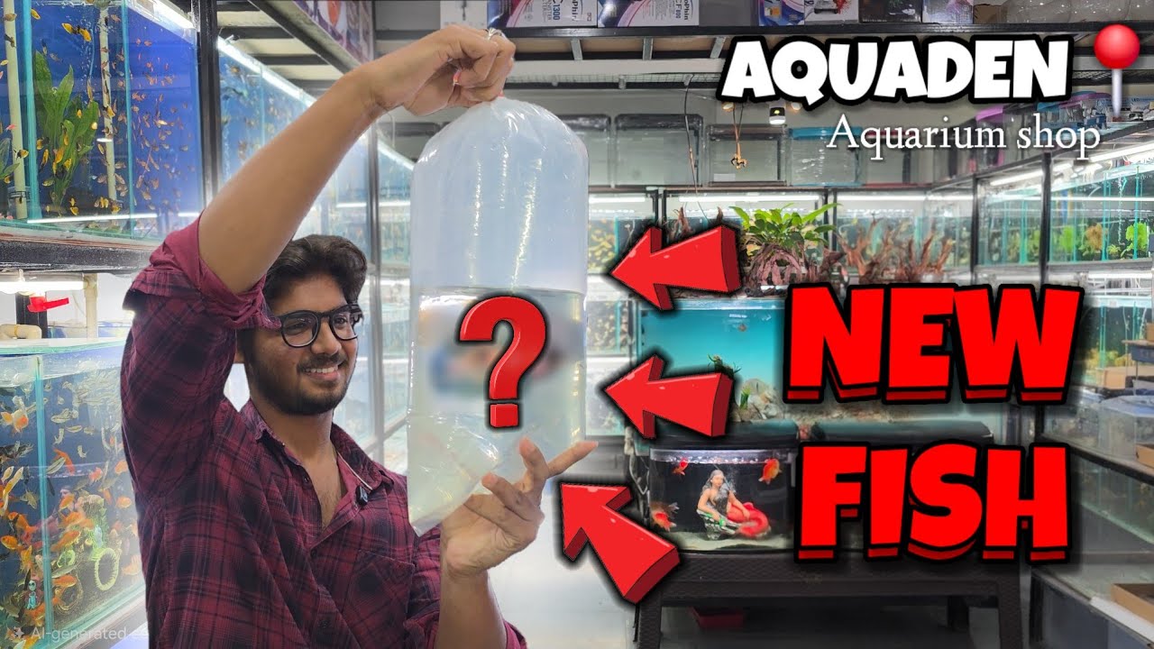 I Bought *New Fish* 🤯 | Aquaden Aquarium Shop 🐠 | Fish Buying Vlog (Telugu) | #newpet #vlog #viral